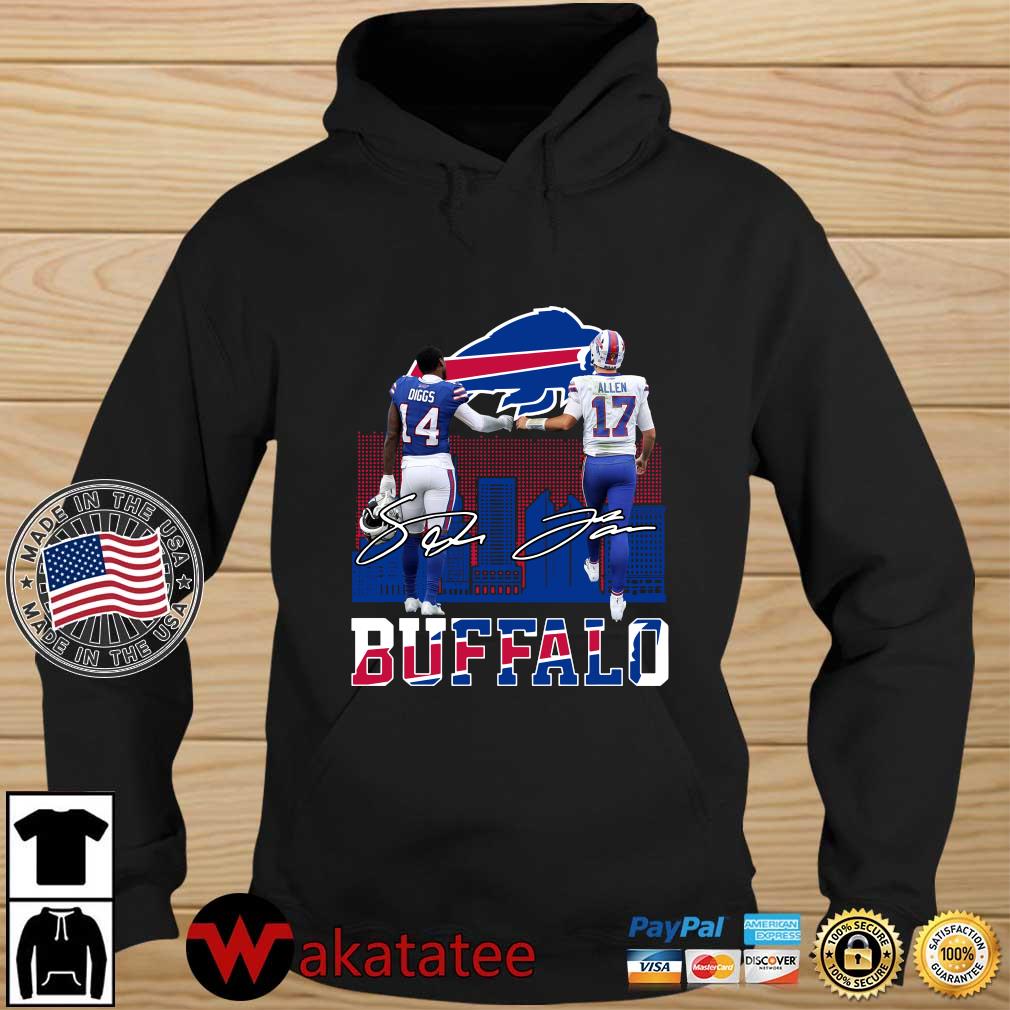 Buffalo Bills Stefon Diggs And Josh Allen Signatures Shirt Wakatatee hoodie den