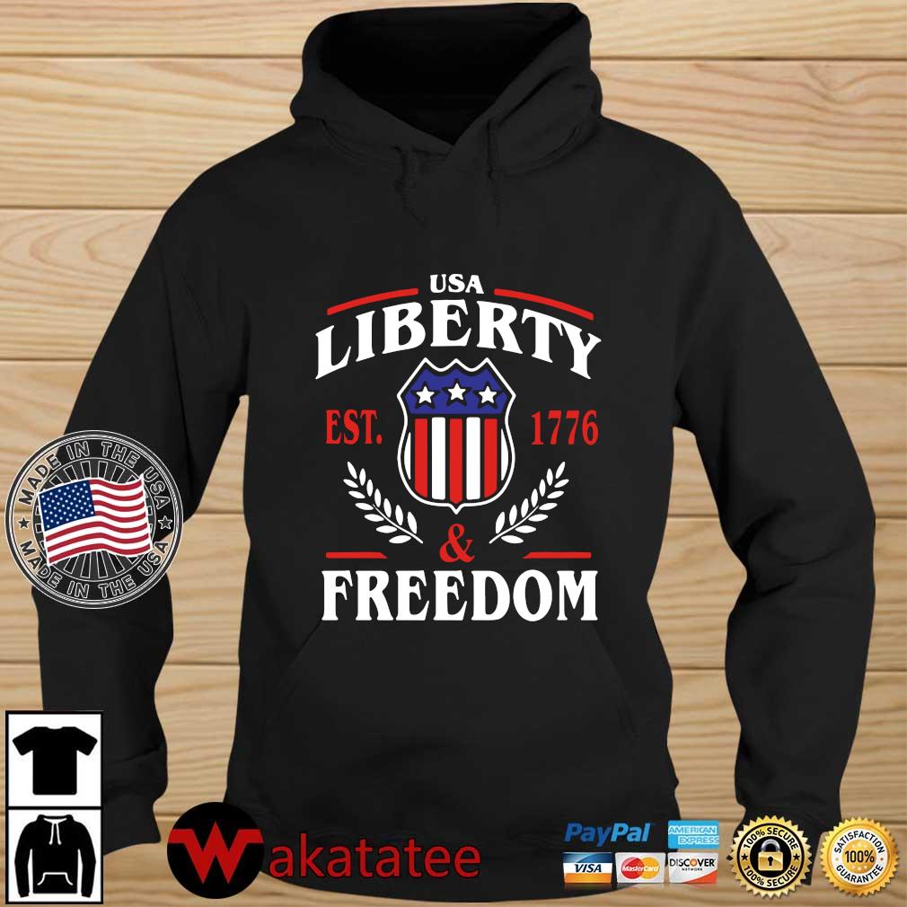 USA Liberty Est 1776 And Freedom Shirt Wakatatee hoodie den