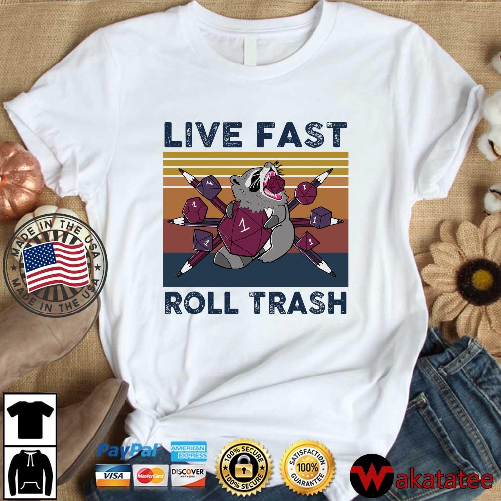 Raccoon live fast roll trash vintage s Wakatatee dai dien trang