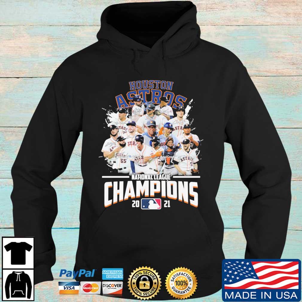 Houston Astros National League Champions Players Signatures Shirt Hoodie den