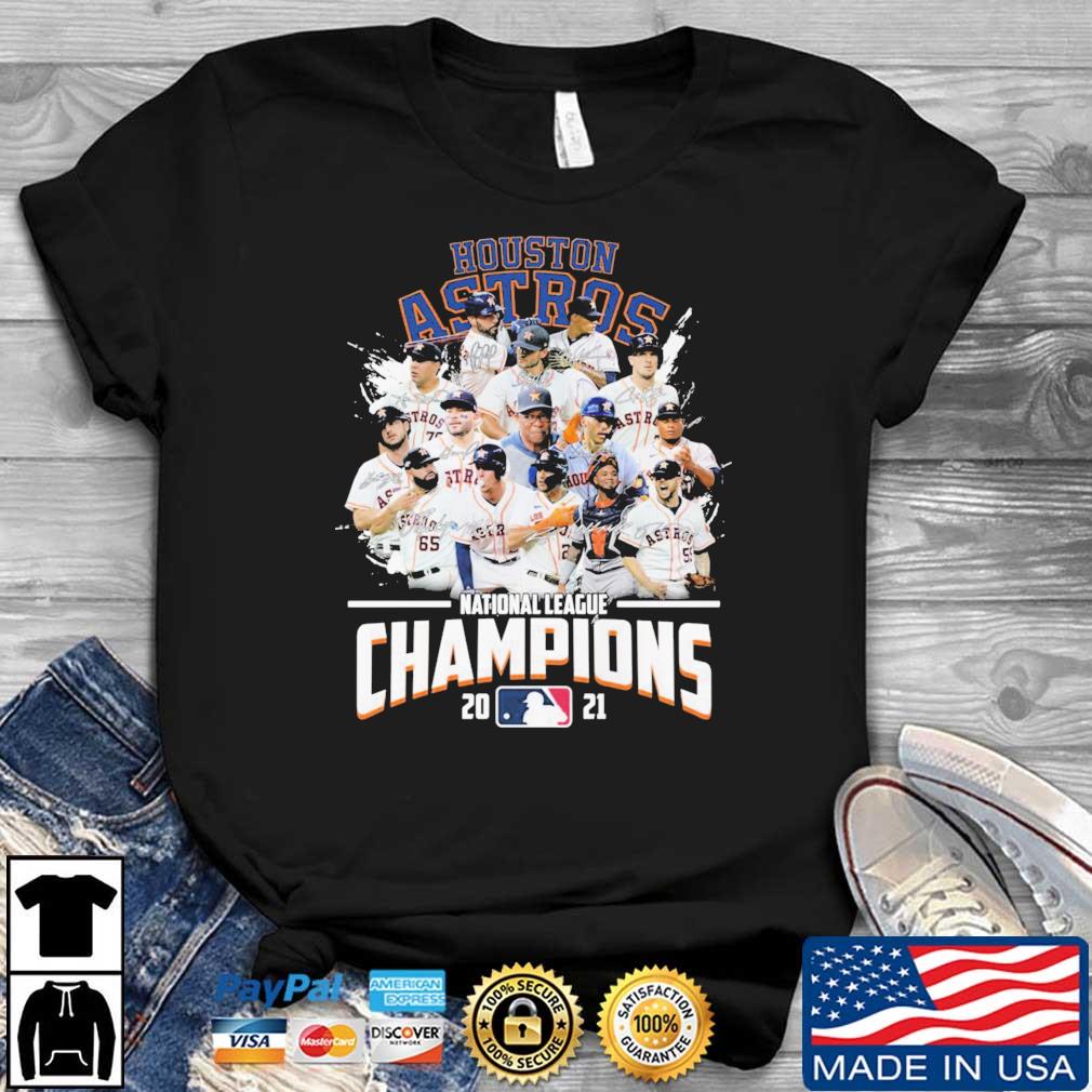 Houston Astros National League Champions Players Signatures Shirt