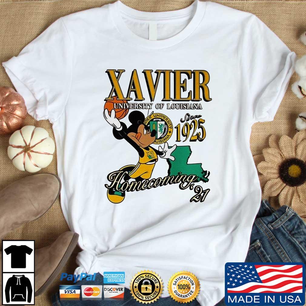 Mickey Mouse Xavier University Of Louisiana Since 1925 Homecoming 2021 Shirt