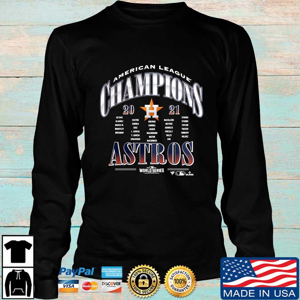 Official American League Champions Houston Astros 2021 WS Fanatics Branded  shirt, hoodie, sweater, long sleeve and tank top