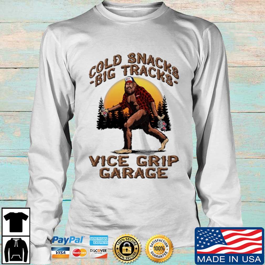 Bigfoot cold snacks big tracks vice grip garage shirt