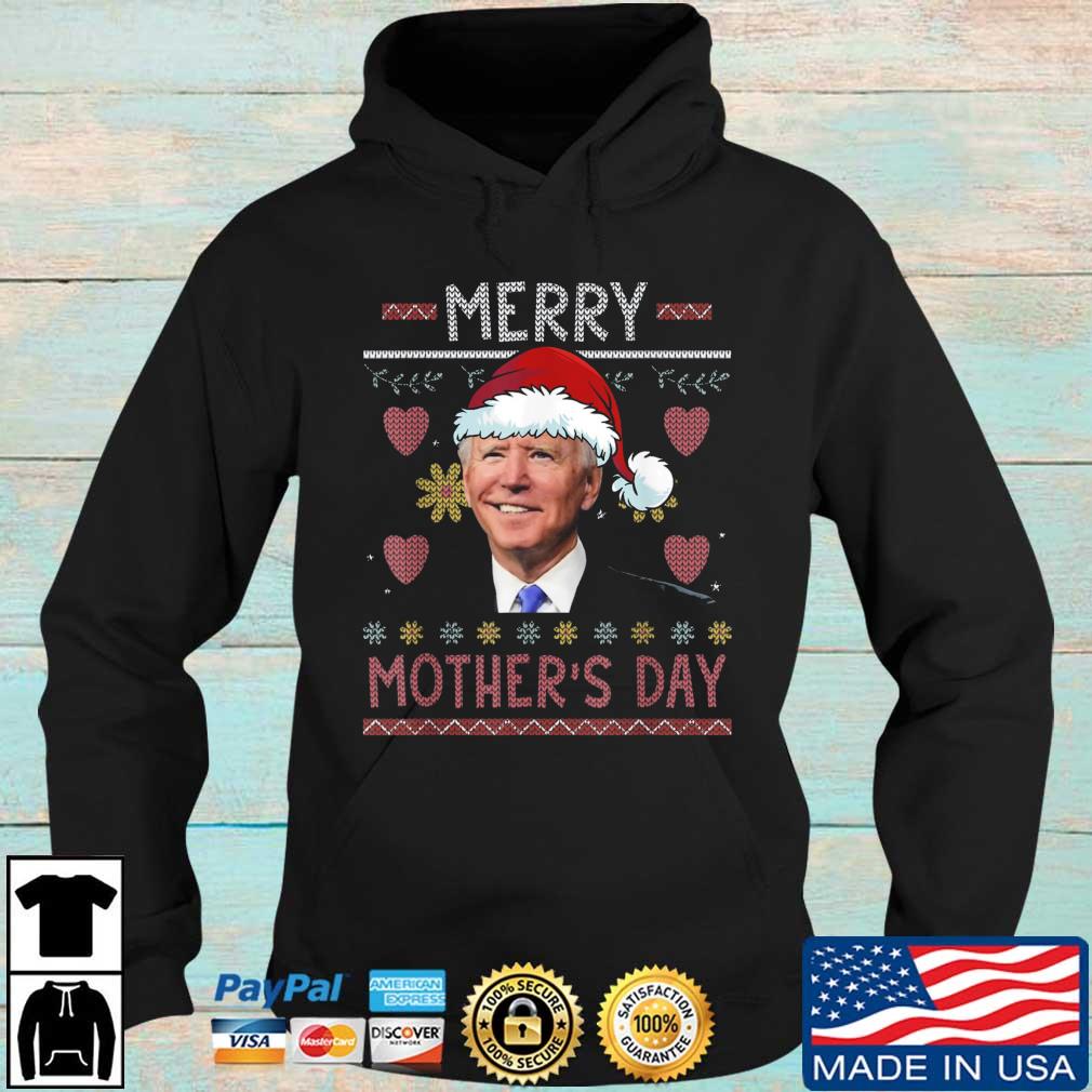 Happy Merry Mother's Day Santa Joe Biden Ugly Christmas sweater Hoodie den