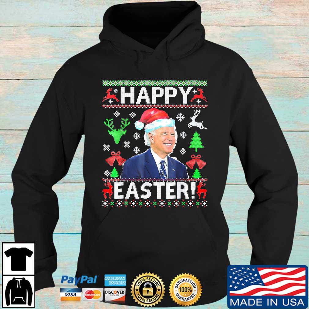 Joe Biden Santa Happy Easter Ugly Christmas Sweater Hoodie den