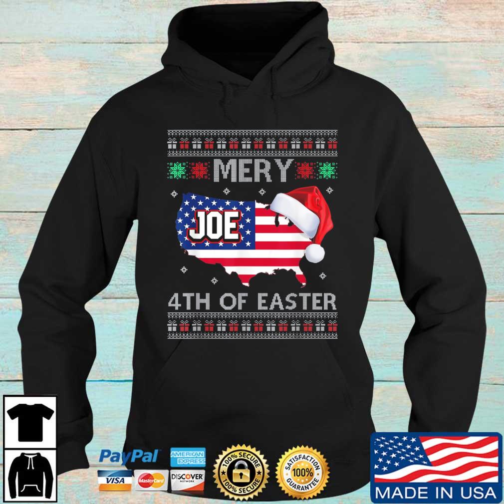Merry 4th Of Easter Joe Biden Christmas Ugly Usa Flag sweater Hoodie den