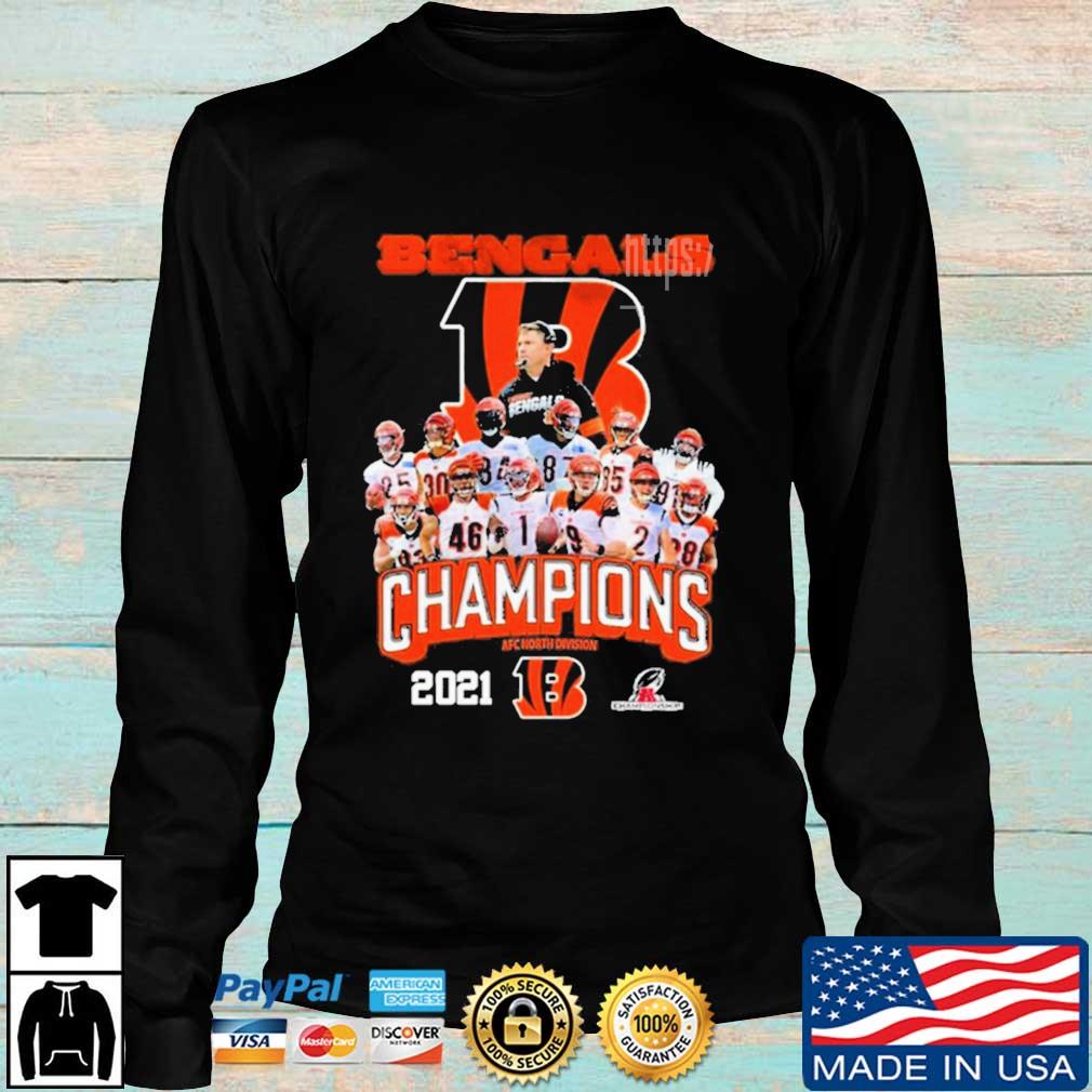 Cincinnati Bengals Team AFC North Division Champions 2021 2022 Signatures  Shirt